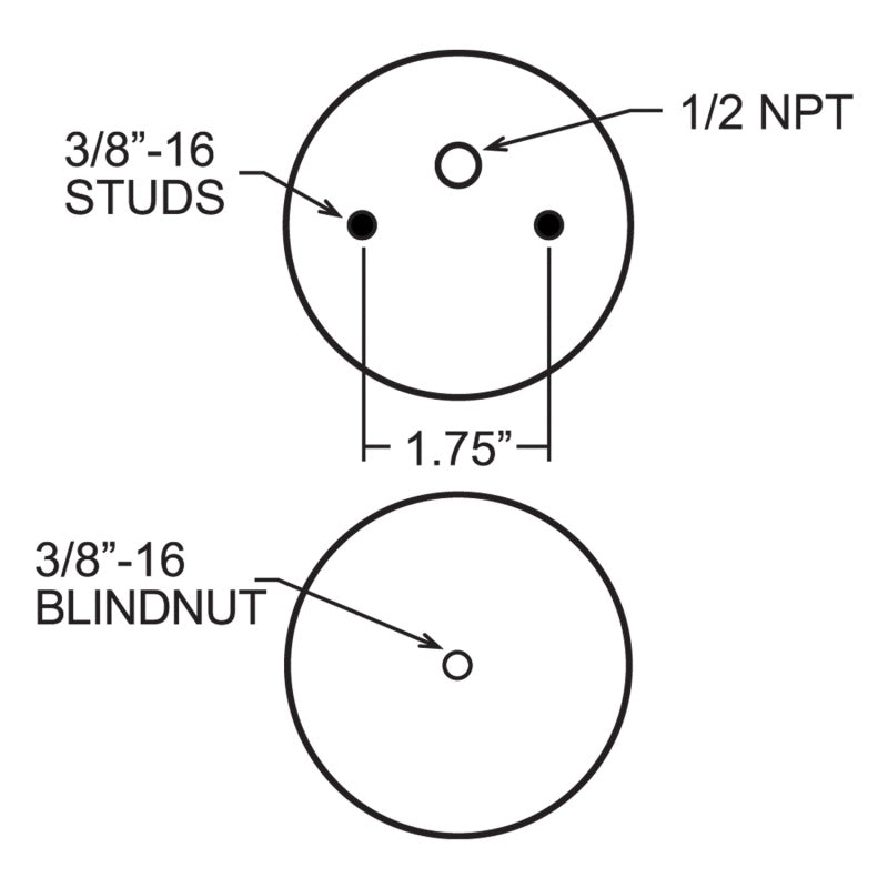 FIR Replacement Air Springs - Firestone Ride-Rite Replacement Air Helper Spring 267C 1.5 (W217607882)