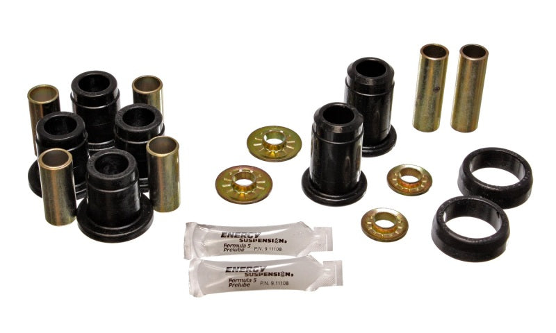 ES Cntrl Arm Bushings - Black - Energy Suspension Chrysler F/J/M Body RWD Black Front Control Arm Bushing Set