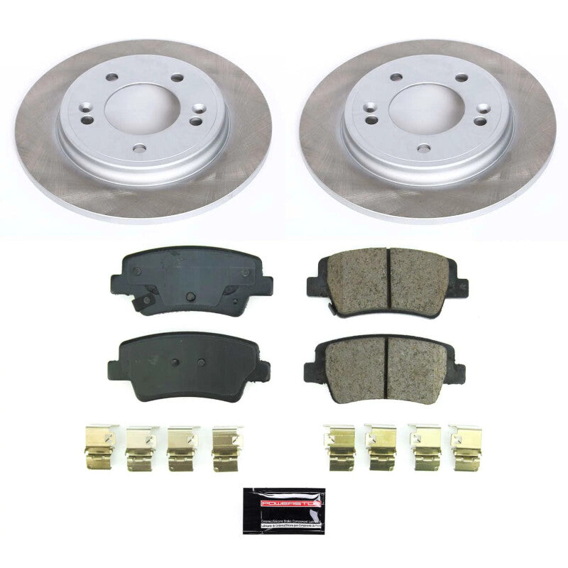 PSB Semi-Coated Rotor Kits - Power Stop 21-23 Hyundai Elantra Rear Semi-Coated Rotor Kit