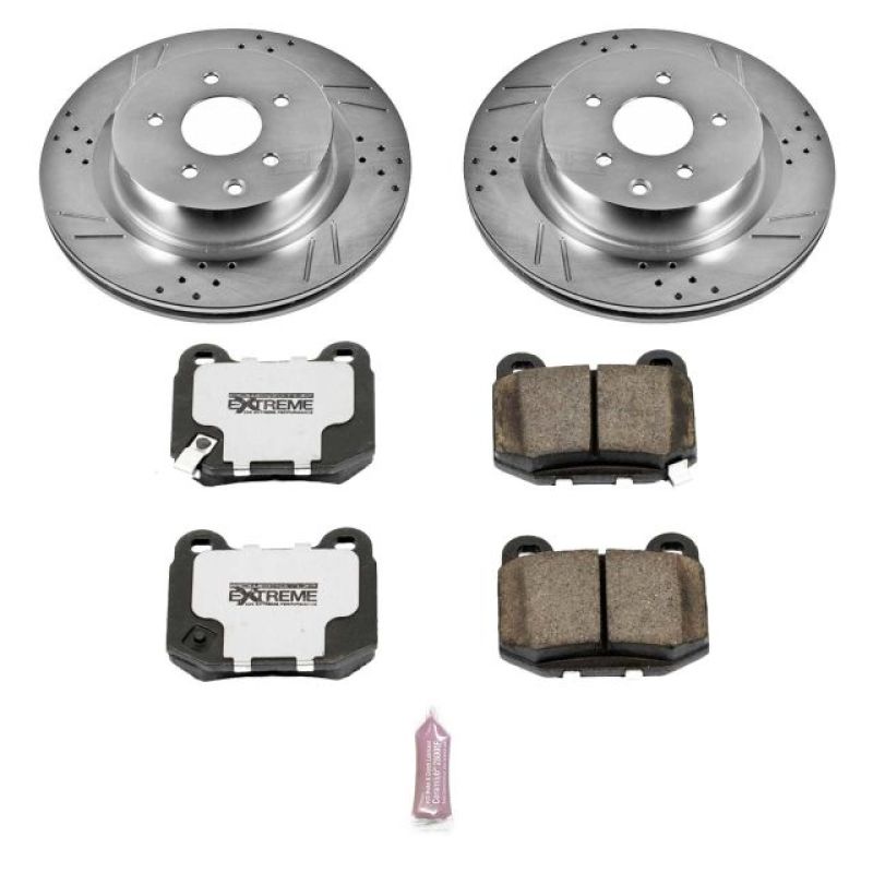 PSB Z26 Street Warrior Kit - Power Stop 03-04 Infiniti G35 Rear Z26 Street Warrior Brake Kit