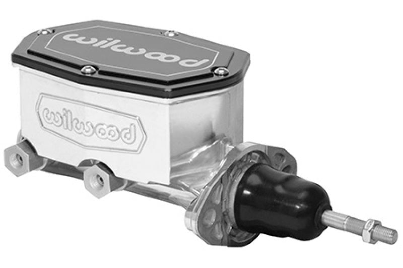 WIL Master Cylinder - Wilwood Corvette C2 Compact Tandem Master Cylinder - 7/8in Bore - Burnished