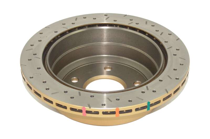 DBA 4000 Slot&Drill Rotors - DBA 05 Pontiac GTO Rear Slotted & Drilled 4000 Series Rotor