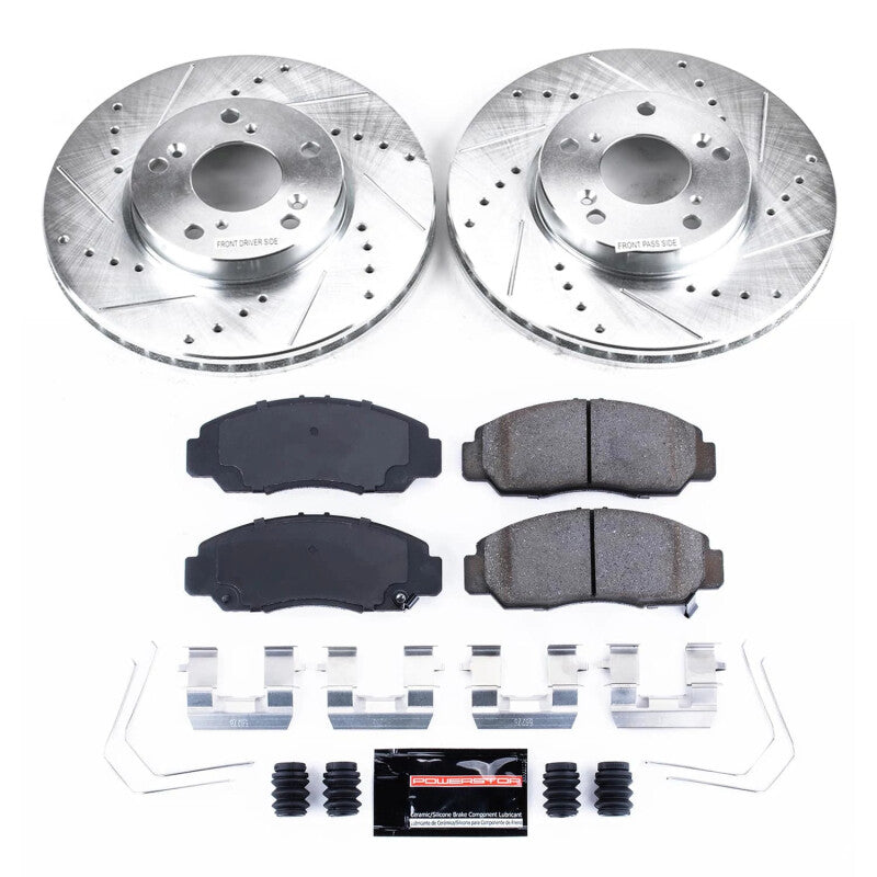 PSB Z23 Evolution Kit - Power Stop 06-11 Honda Civic Front Z23 Evolution Brake Kit
