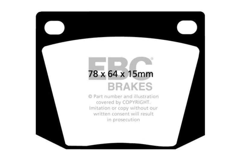 EBC Redstuff Brake Pad Sets - EBC 63-69 Ac Cobra 4.7 Redstuff Front Brake Pads