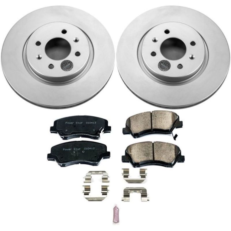 PSB Z17 Evolution Coated Kit - Power Stop 12-18 Kia Rio Front Z17 Evolution Geomet Coated Brake Kit