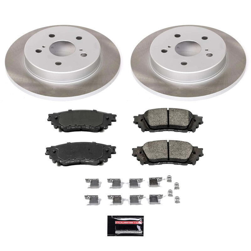 PSB Semi-Coated Rotor Kits - Power Stop 2018 Toyota C-HR Rear Semi-Coated Rotor Kit
