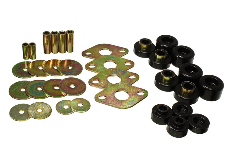 ES Body Mounts - Black - Energy Suspension 01-04 Toyota Tacoma Prerunner Body Bushing Mount Set - Black