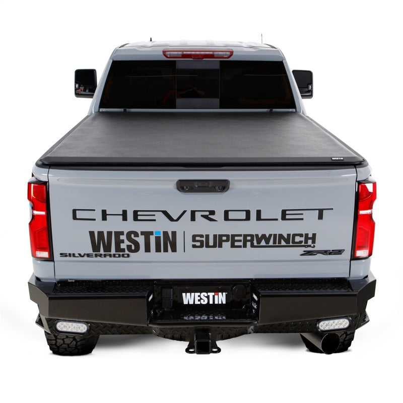 WES Soft Roll Tonneau Covers - Westin 2024 Chevrolet Silverado 2500HD Soft Roll Tonneau Cover - Black