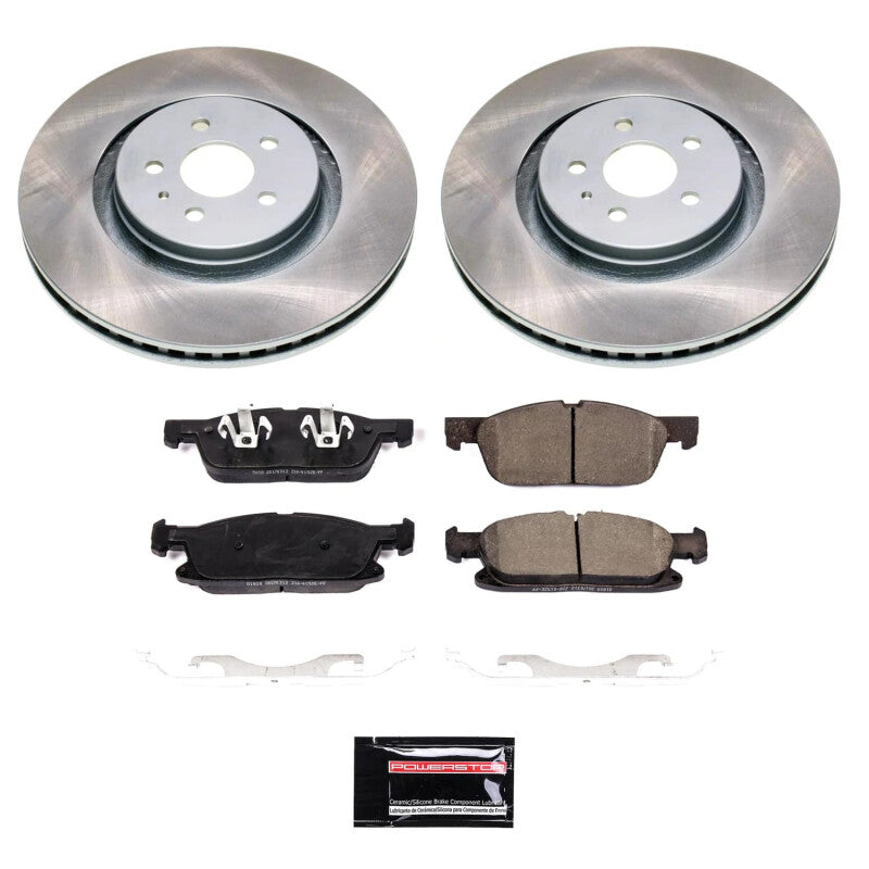 PSB Semi-Coated Rotor Kits - Power Stop 19-21 Lincoln Nautilus Front Semi-Coated Rotor Kit