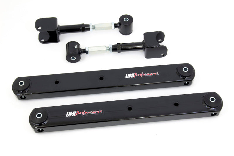 UMI Control Arm Kits - UMI Performance 64-67 GM A-Body Rear Control Arm Kit Fully Boxed Lowers Adjustable Uppers