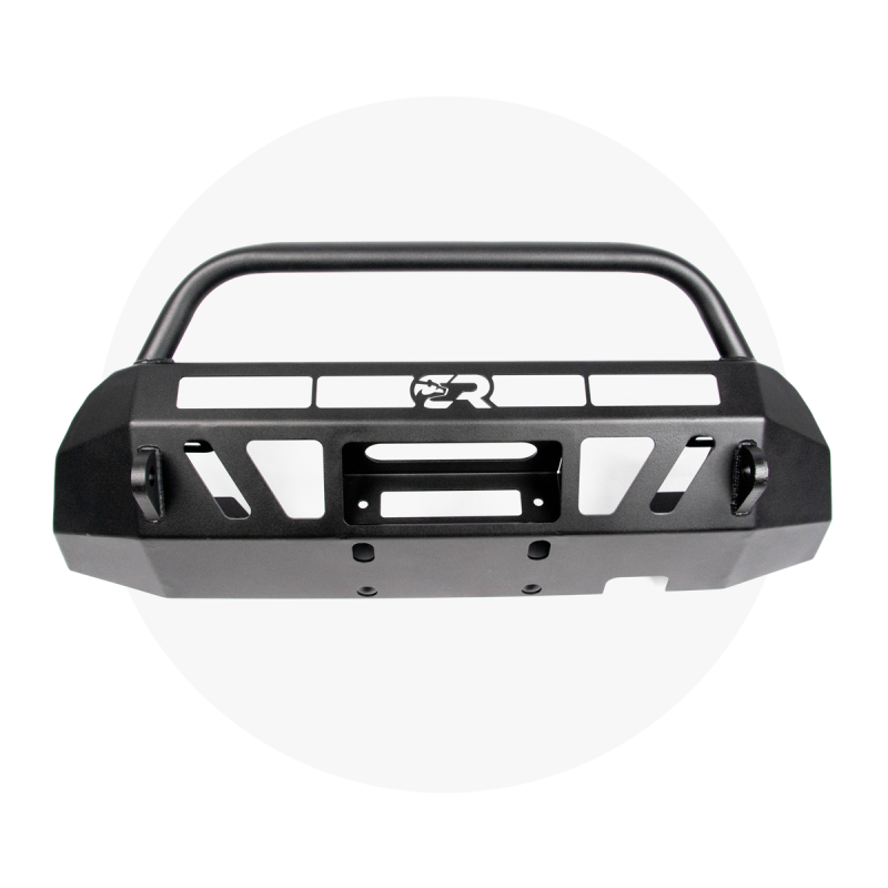CAL Stealth Bumper - Cali Raised 16-23 Toyota Tacoma Stealth Bumper - Bull Bar / 32In Led Bar Spot W/ Small Switch