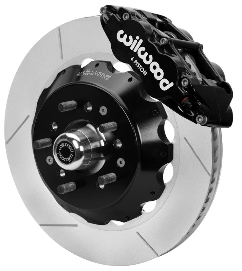 WIL Superlite Brake Kit - Wilwood 70-81 FBody/75-79 A&XBody FNSL6R Frt BBK 14in Rtr Blk Calipers Use w/ Pro Drop Spindle