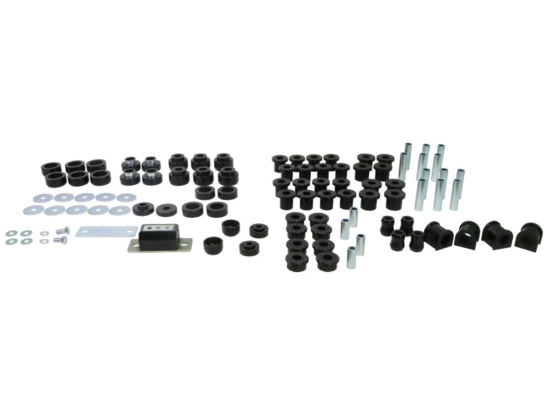 WL Bushings - Sway Bar - Whiteline 87-95 Jeep Wrangler Essential Front and Rear Vehicle Kit