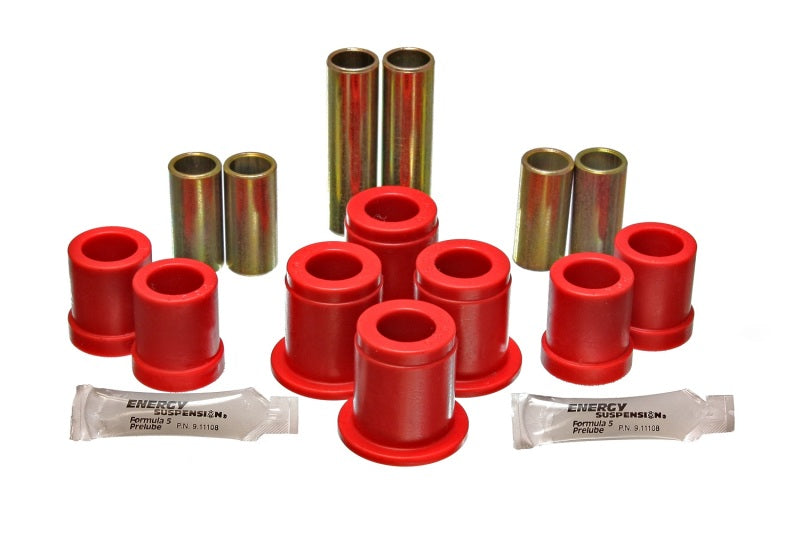 ES Cntrl Arm Bushings - Red - Energy Suspension 1980-86 Nissan 720 Truck 2WD/4WD Red Front Control Arm Bushing Set