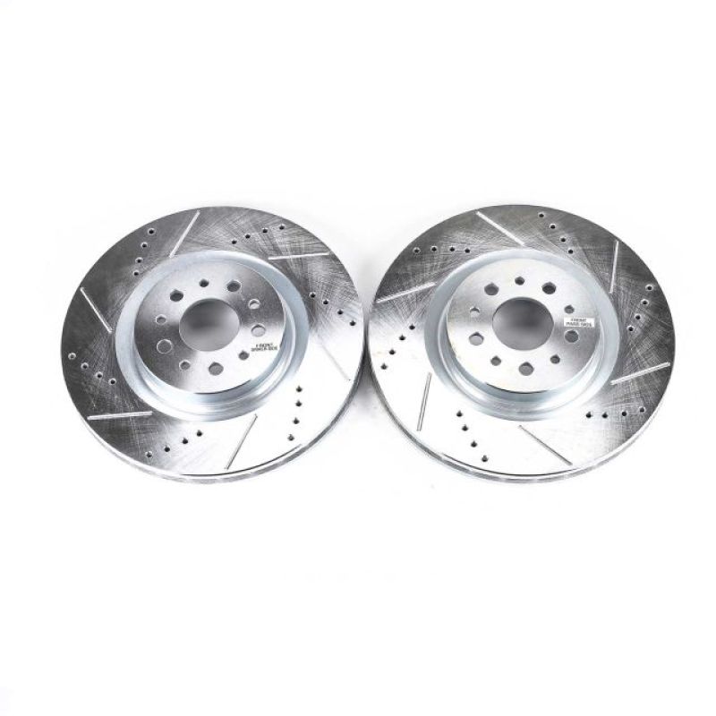 PSB Evolution Drill/Slot Rotor - Power Stop 15-18 Ram ProMaster City Front Evolution Drilled & Slotted Rotors - Pair