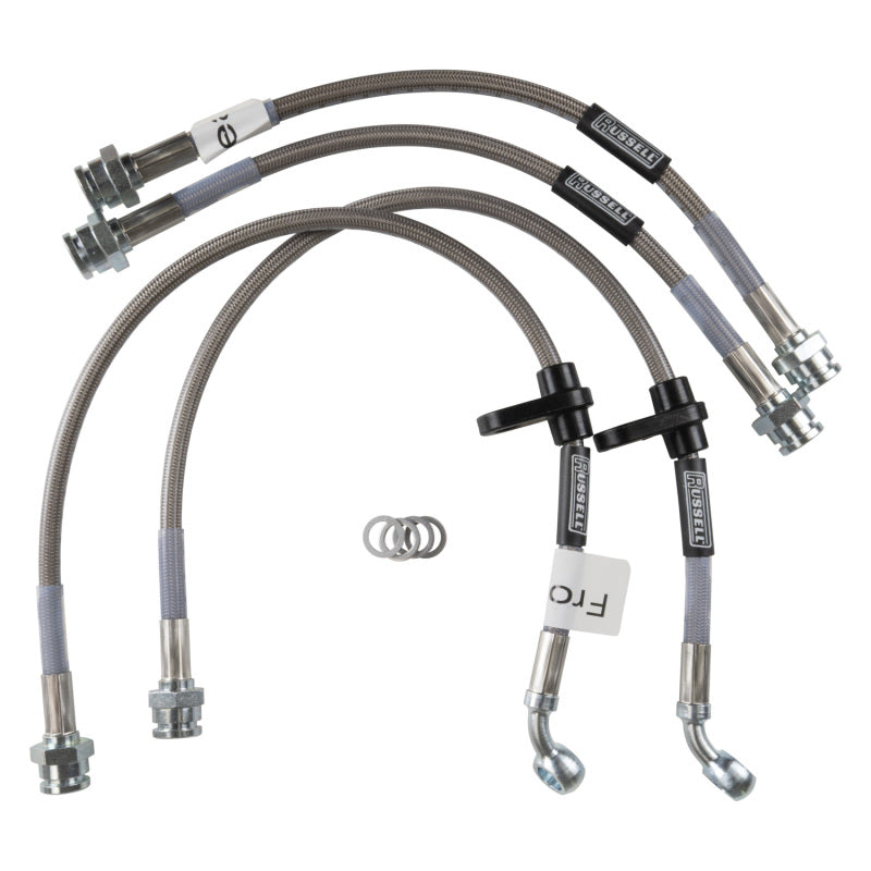 RUS Brake Line Kits - Russell Performance 96-00 Honda Civic LX/ EX (with large front rotor) Brake Line Kit