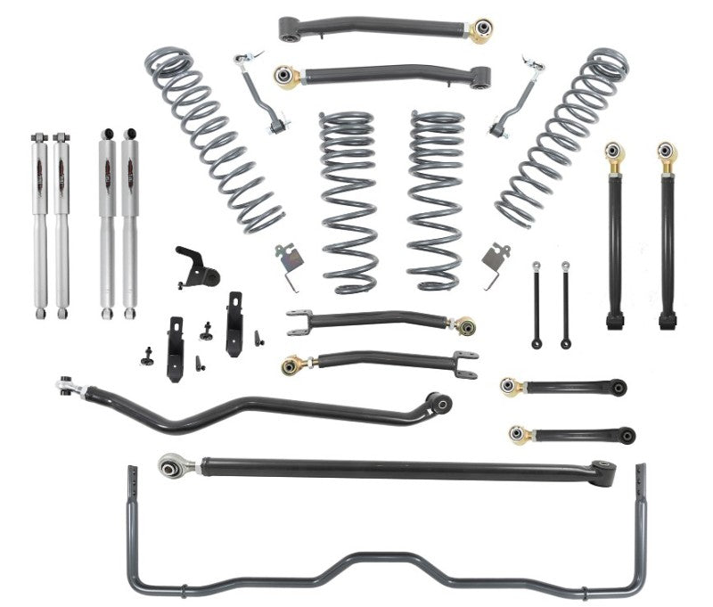 BT Lift Kit w Shocks - Belltech 20-21 Gladiator JT Rubicon 4in. Lift Lift Kit w/Trail Performance Shocks/Rear Anti-Sway Bar