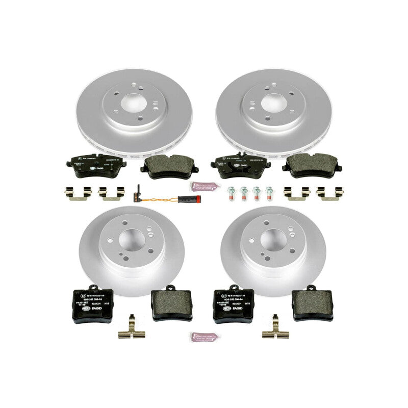PSB Euro-Stop Kit - Power Stop 06-08 Mercedes-Benz SLK280 Front and Rear Eurostop Brake Kit