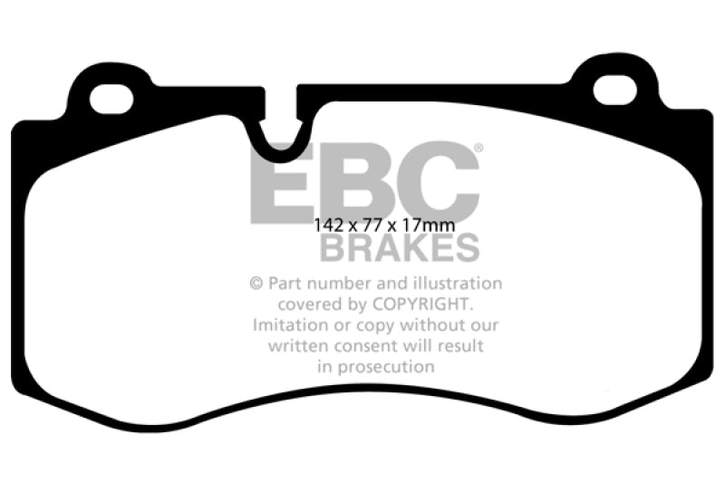 EBC Redstuff Brake Pad Sets - EBC 07-08 Mercedes-Benz CL550 5.5 Redstuff Front Brake Pads