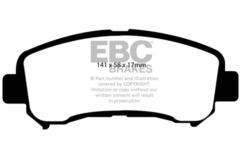 EBC Bluestuff Brake Pad Sets - EBC 14-18 Nissan Juke Nismo RS 1.6T Bluestuff Front Brake Pads
