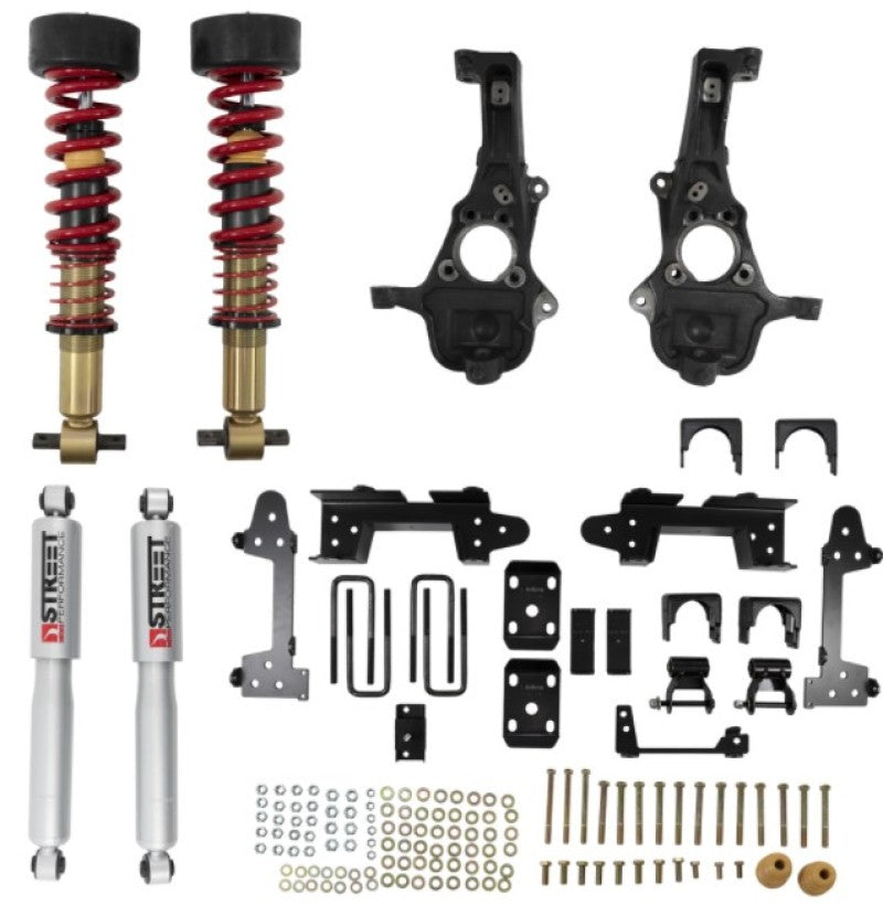 BT Lowering Kit w Shocks - Belltech LOWERING KIT 2019+ GM Silverado / Sierra 1500 4WD All Cabs - 2-5in Fr / 6in R