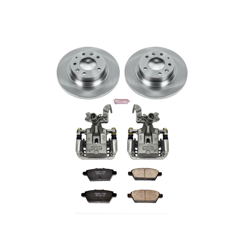 PSB Autospecialty Kit w/Cals - Power Stop 06-12 Ford Fusion Rear Autospecialty Brake Kit w/Calipers