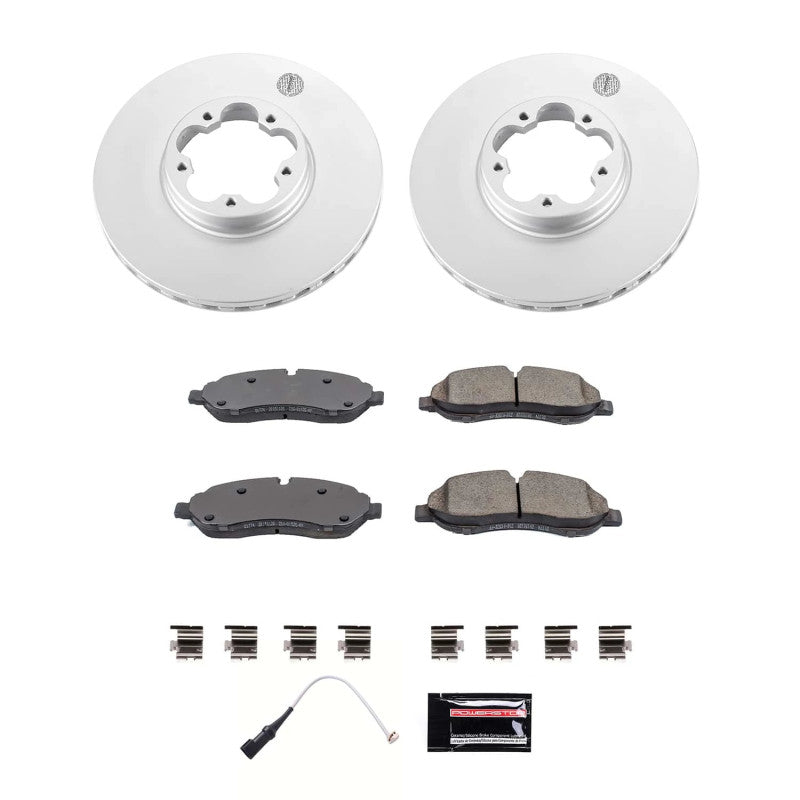 PSB Z17 Evolution Coated Kit - Power Stop 20-22 Ford Transit-350 HD Front Z17 Coated Brake Kit