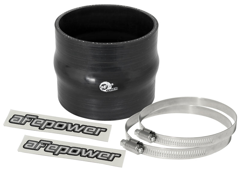 AFE Elbow Reducing Couplers - aFe Magnum FORCE Silicone Replacement Coupling Kit 3.5in ID x 3in Length Straight Coupler w/ Hump