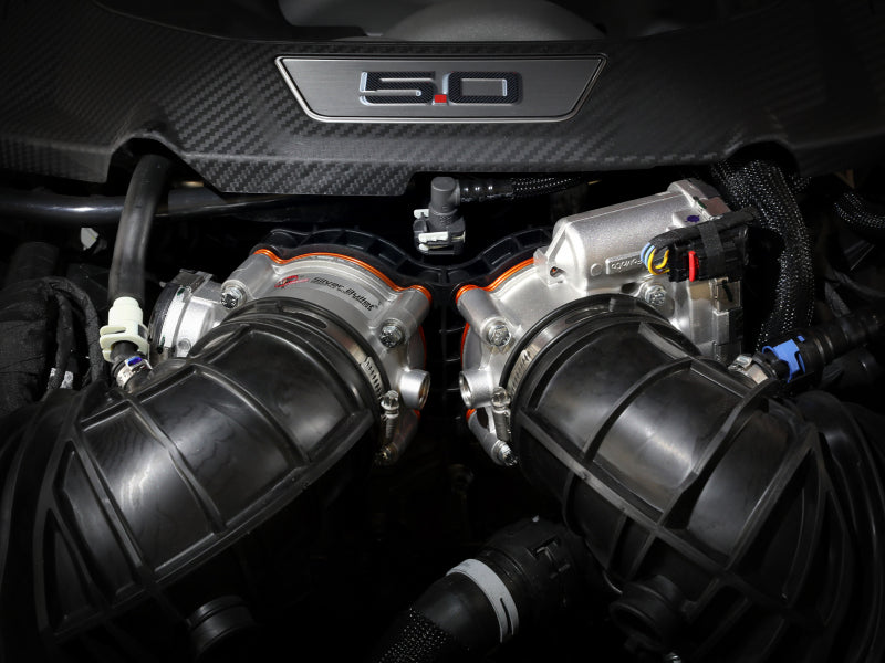 AFE Silver Bullet TBS - aFe 2024 Ford Mustang GT/ 2024 Ford Mustang Dark Horse V8 5.0L Silver Bullet Throttle Body Spacer