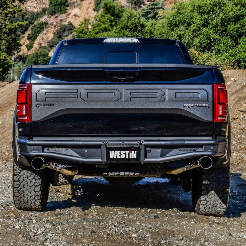 WES Outlaw Bumpers - Westin 17-20 Ford F-150 Raptor Outlaw Rear Bumper - Tex. Blk