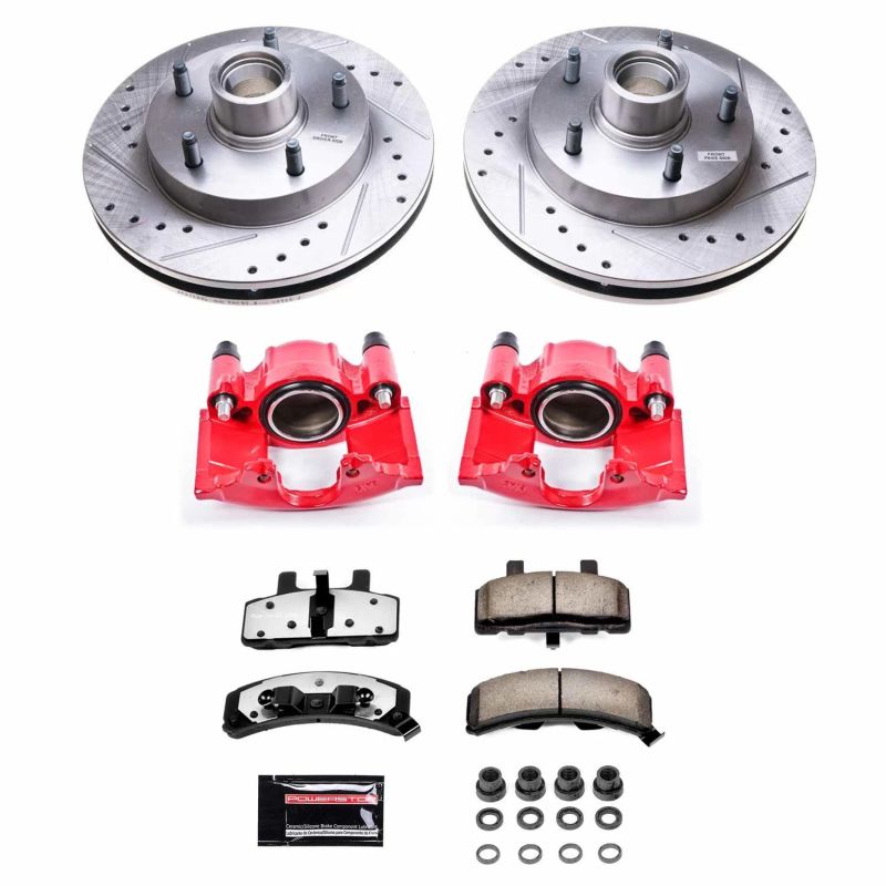 PSB Z36 Truck & Tow Kit - Power Stop 94-99 Dodge Ram 1500 Front Z36 Truck & Tow Kit w/Cals
