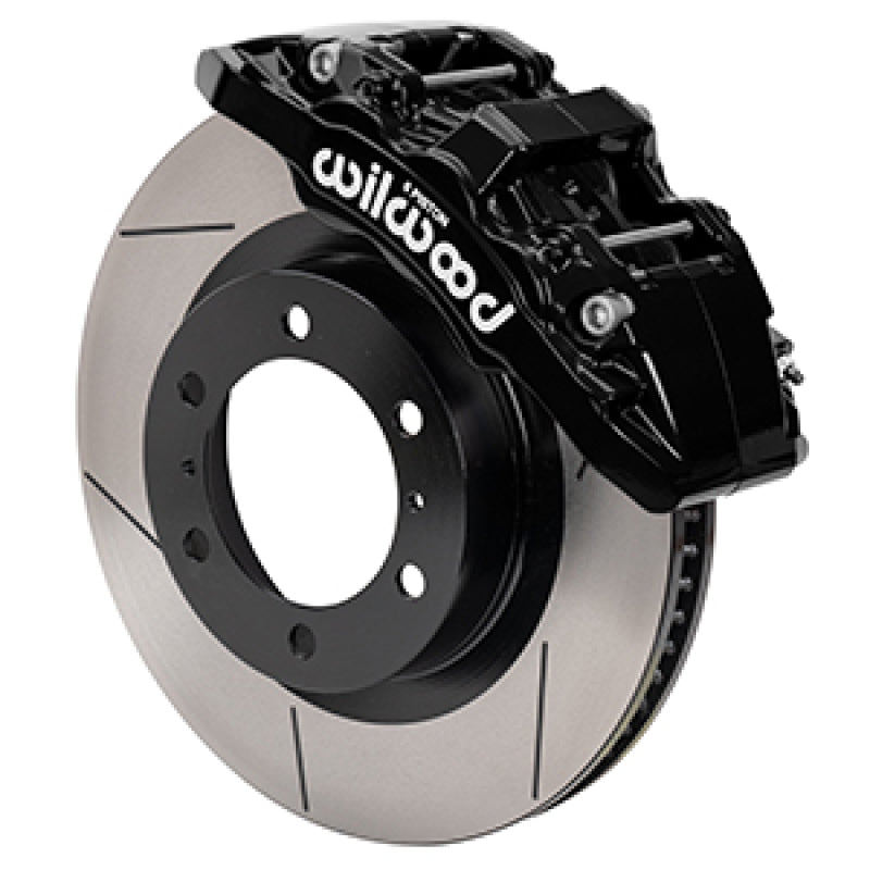 WIL Aero Brake Kit - Wilwood 15-21 Toyota 4Runner Aero6-DM Black Front Brake Kit - Slotted