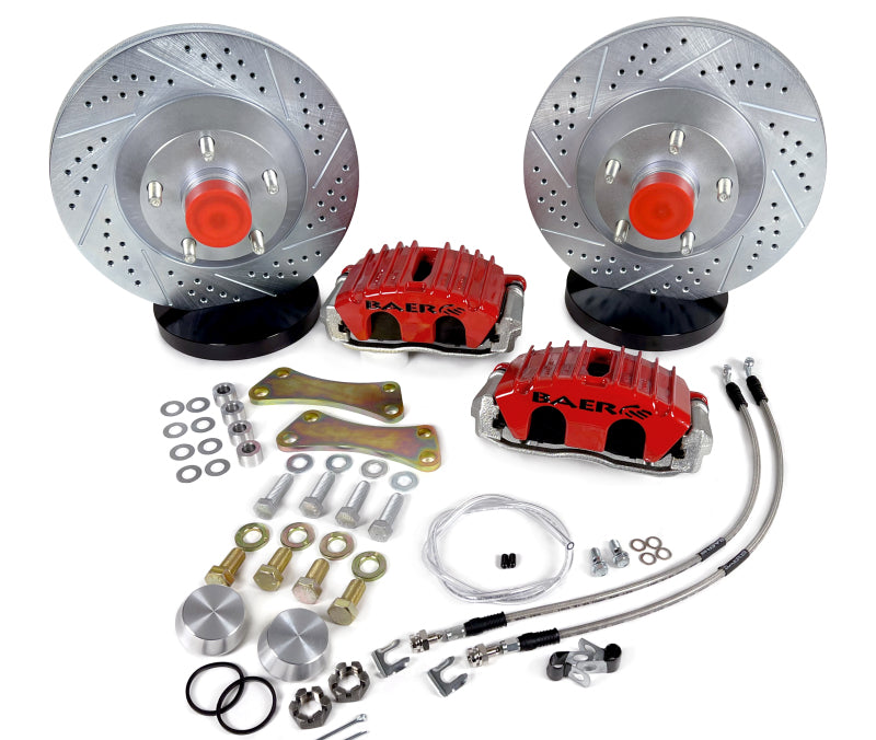 BAE Classic Series Brake Kits - Baer Brakes 88-98 Chevrolet/GMC 2WD Trucks 13in Classic Series Front Brake Kit - Red