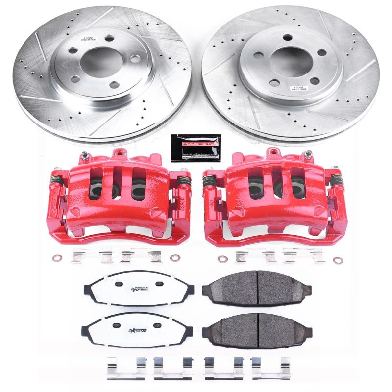 PSB Z26 Street Warrior Kit - Power Stop 03-04 Mercury Marauder Front Z26 Street Kit w/Cals