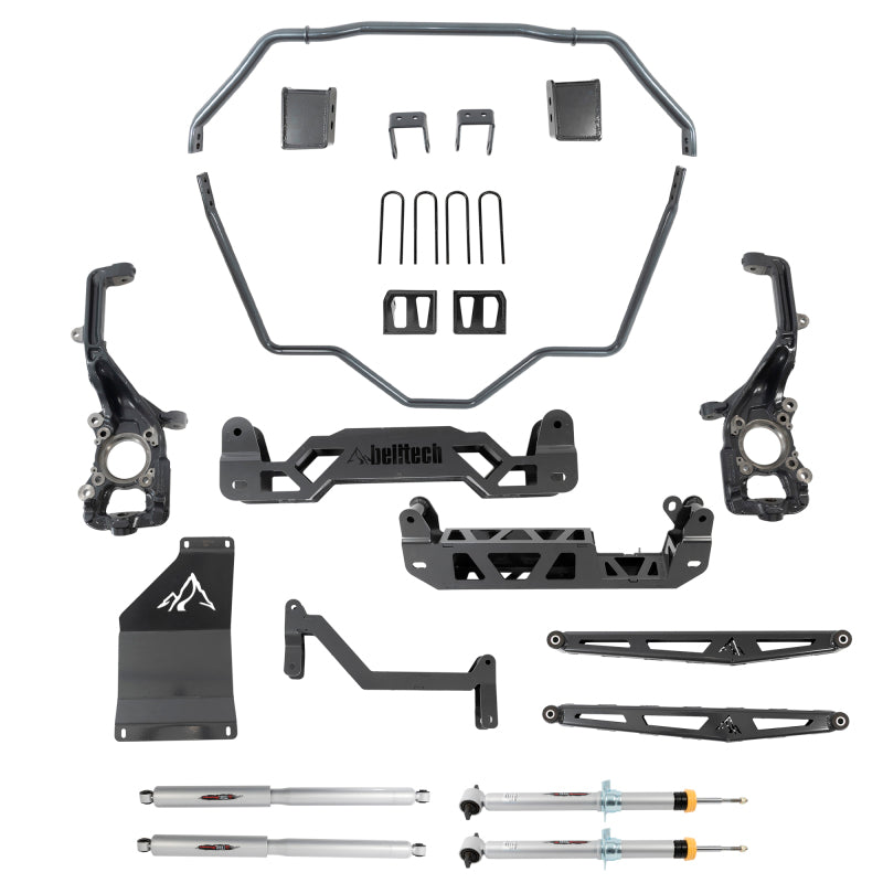 BT Lift Kit w Shocks - Belltech 2021+ Ford F150 4WD Trail Performance 6-7in. Base Lift Kit w/ Shocks