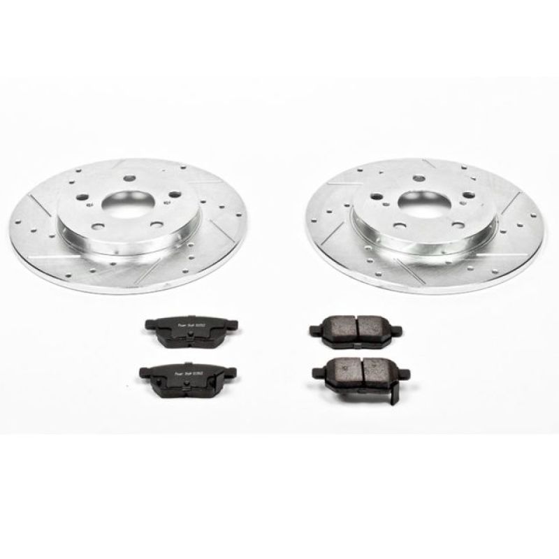 PSB Z23 Evolution Kit - Power Stop 09-10 Pontiac Vibe Rear Z23 Evolution Sport Brake Kit