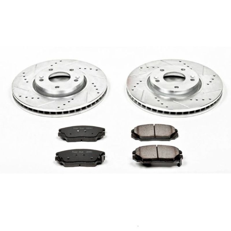 PSB Z23 Evolution Kit - Power Stop 06-10 Hyundai Sonata Front Z23 Evolution Sport Brake Kit