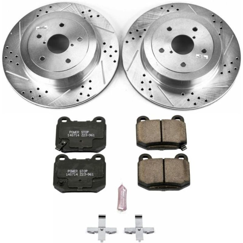 PSB Z23 Evolution Kit - Power Stop 05-07 Subaru Impreza Rear Z23 Evolution Sport Brake Kit