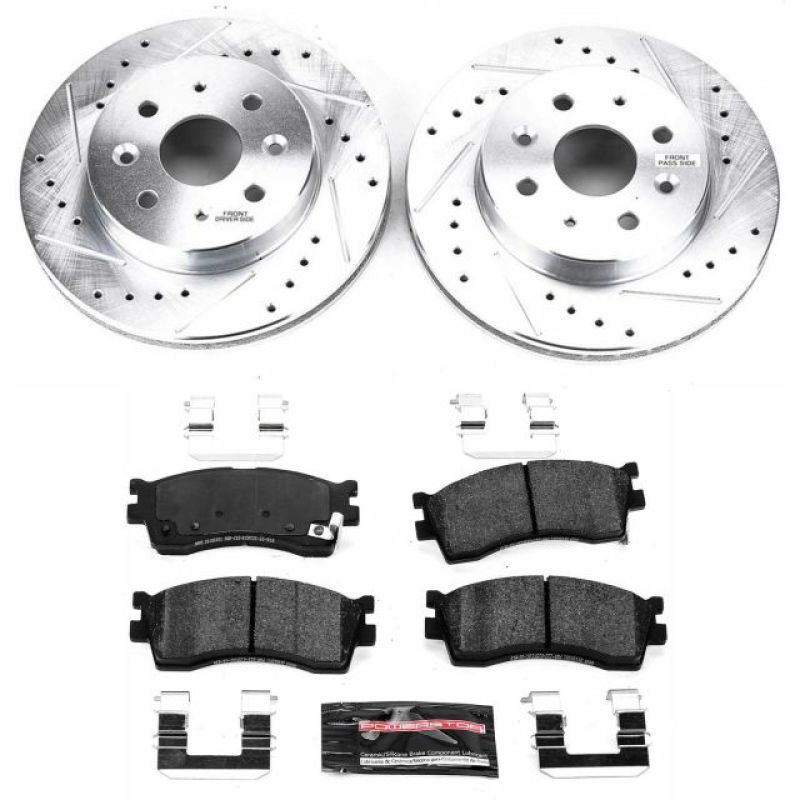 PSB Z23 Evolution Kit - Power Stop 03-05 Kia Rio Front Z23 Evolution Sport Brake Kit