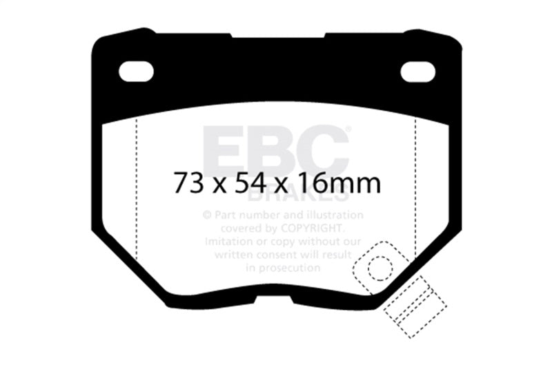 EBC Bluestuff Brake Pad Sets - EBC 89-95 Nissan Skyline (R32) 2.6 Twin Turbo GT-R Bluestuff Rear Brake Pads