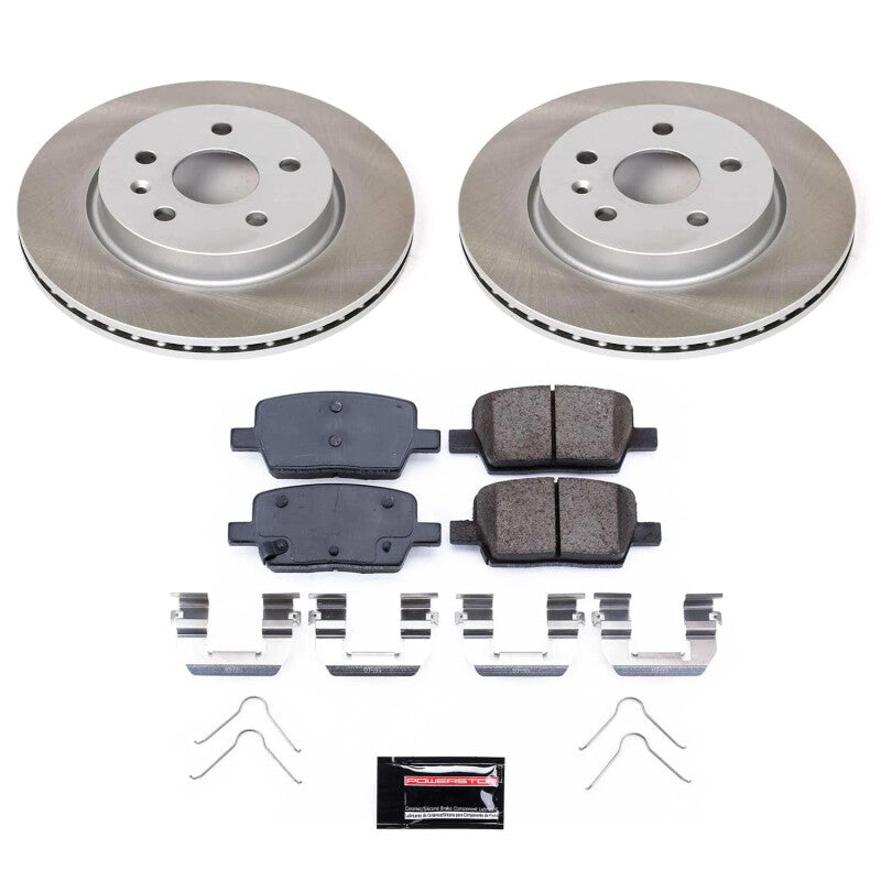 PSB Semi-Coated Rotor Kits - Power Stop 16-21 Chevrolet Camaro Rear Semi-Coated Rotor Kit