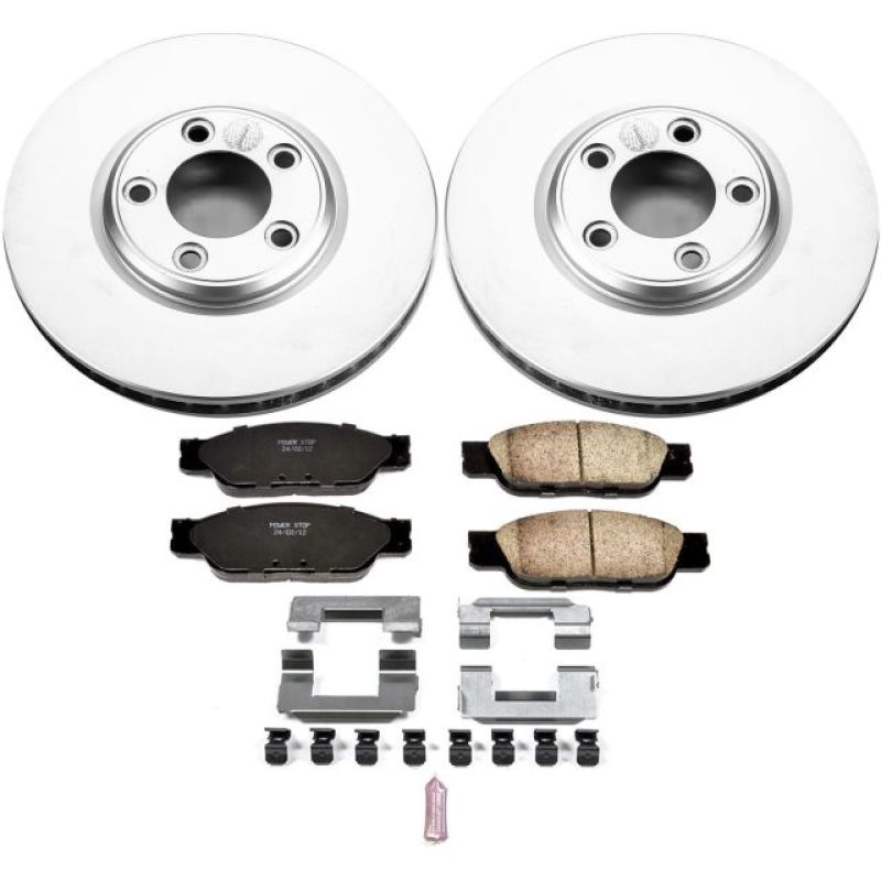 PSB Z17 Evolution Coated Kit - Power Stop 02-05 Ford Thunderbird Front Z17 Evolution Geomet Coated Brake Kit