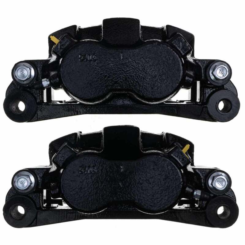 PSB Black Calipers - Power Stop 00-05 Ford Excursion Front Black Caliper - Pair w/Bracket