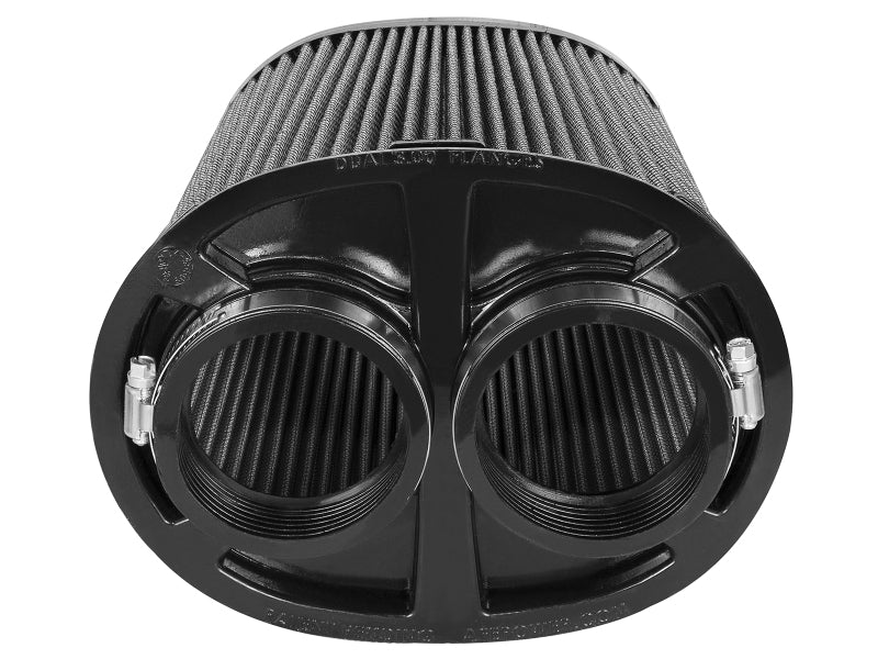 AFE Universal Pro Dry S Filter - aFe MagnumFLOW Pro DRY S OE Replacement Filter 3F (Dual) x (8.25x6.25)B(mt2) x (7.25x5)T x 9H
