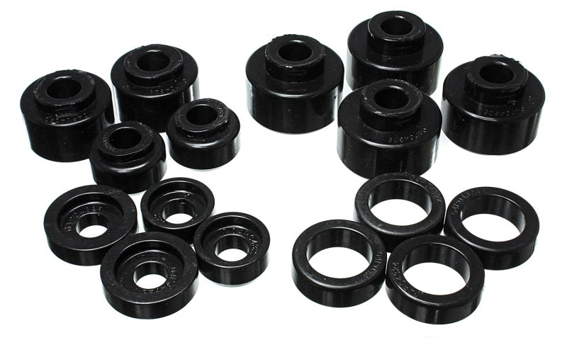 ES Body Mounts - Black - Energy Suspension 99-07 Ford F-250/F-350 SD 2/4WD Crew Cab Body Mount Set - Black