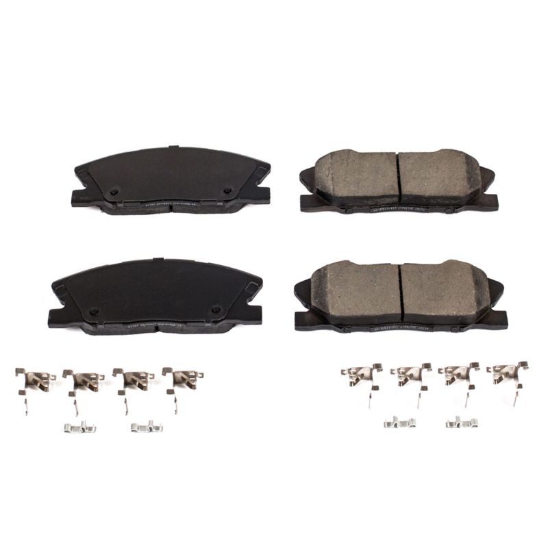 PSB Z17 Evolution Brake Pads - Power Stop 2018 Dodge Challenger Front Z17 Evolution Ceramic Brake Pads w/Hardware