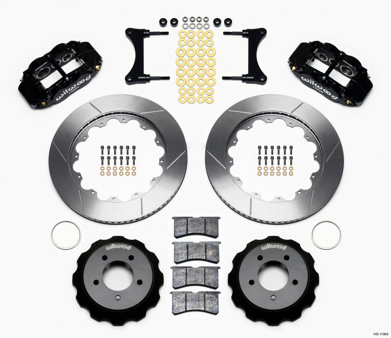 WIL Superlite Brake Kit - Wilwood Narrow Superlite 6R Front Hat Kit 14.00in 93-96 Mazda RX7