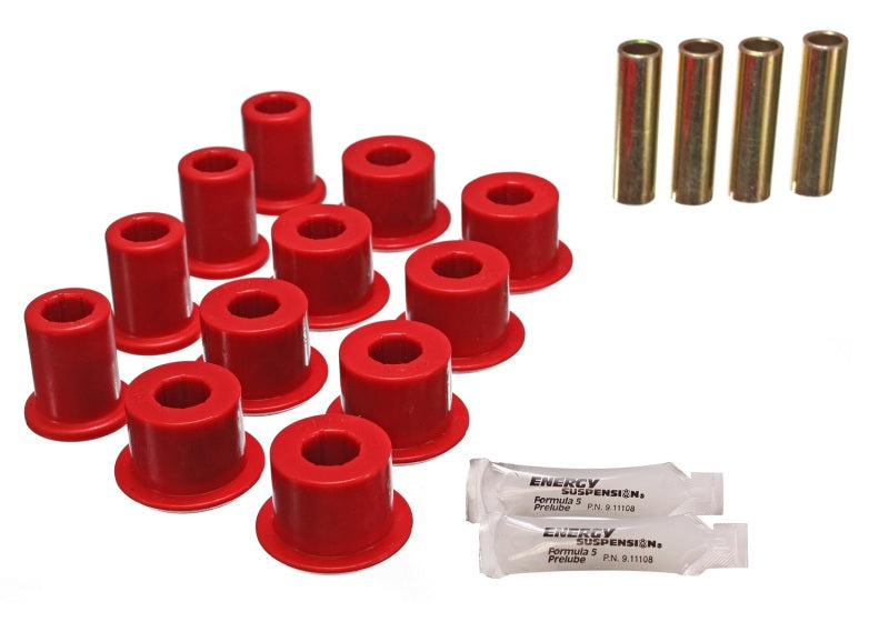 ES Spring/Shackle Bush - Red - Energy Suspension 95-97 Toyota Tacoma / 89 4Runner / 89-95 Pick Up Red Rear Leaf Spring Shackle Bush