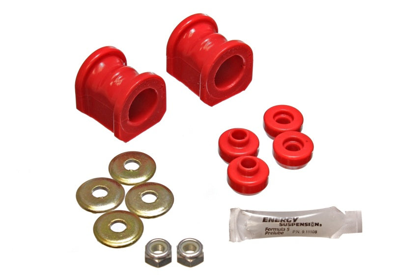 ES Sway Bar Bushings - Red - Energy Suspension 91-94-Nissan Sentra/NX1600/2000 Red 27mm Front Sway Bar Frame Bushings (Sway bar e