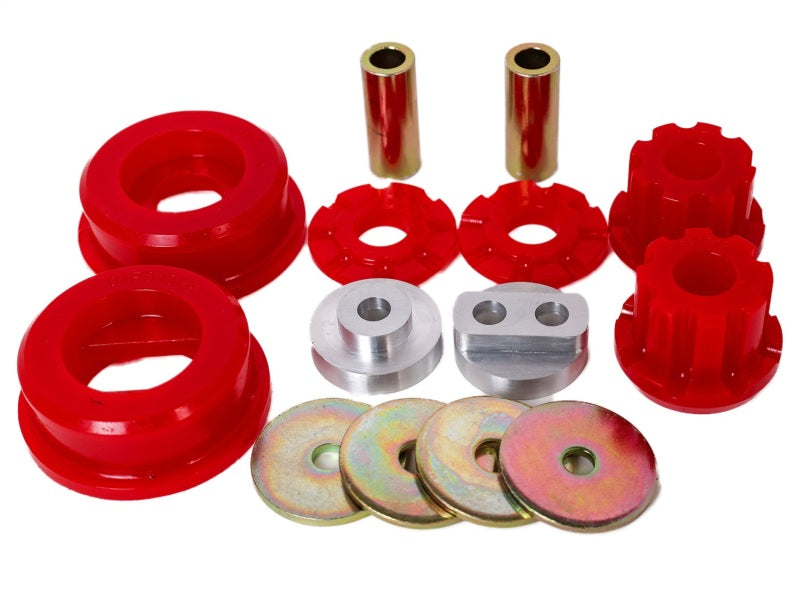 ES Diff Bushings - Red - Energy Suspension 01-05 Lexus IS300 Rear Differential Bushing Set - Red
